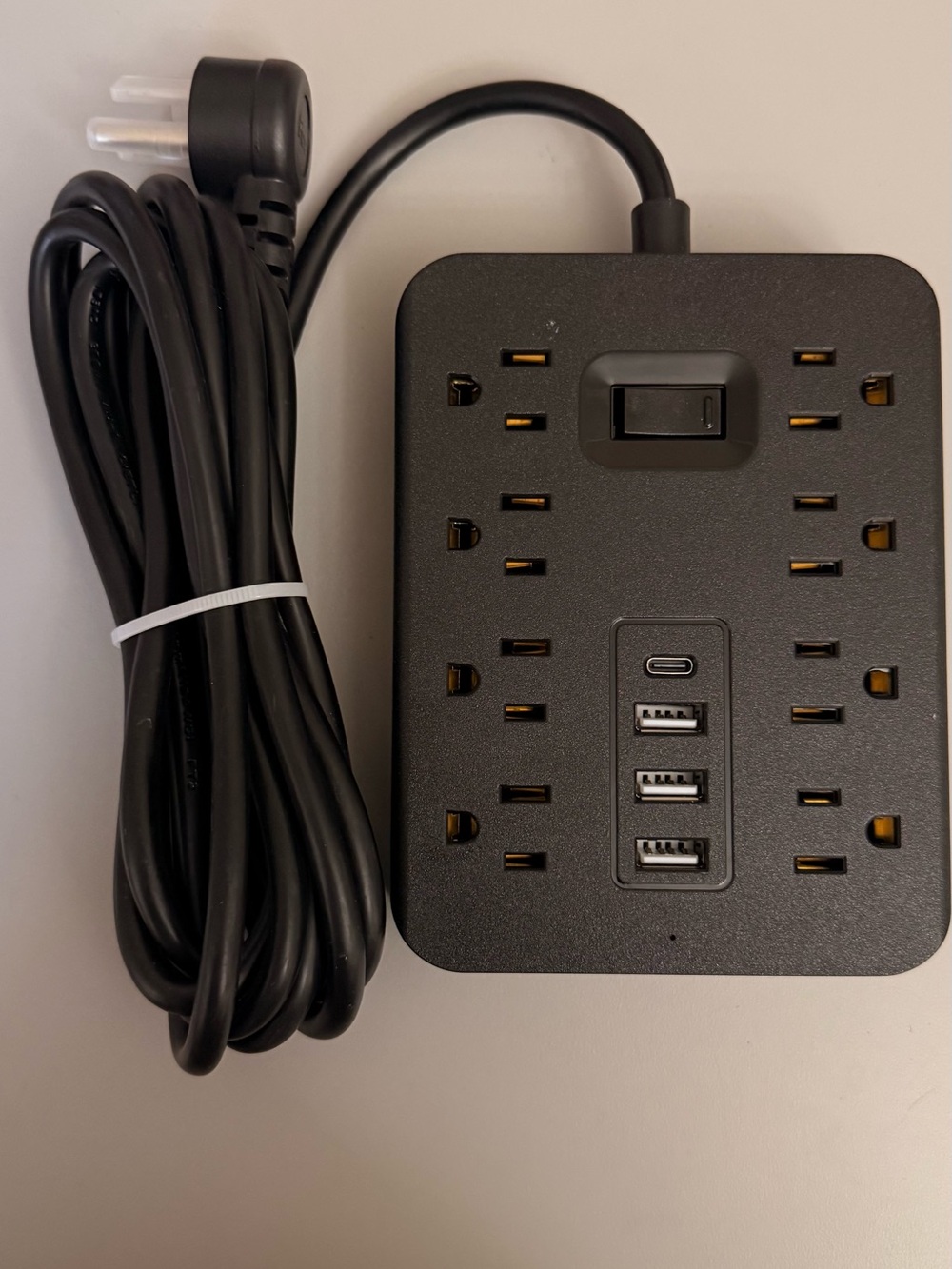 10ft power strip with usb and usbc